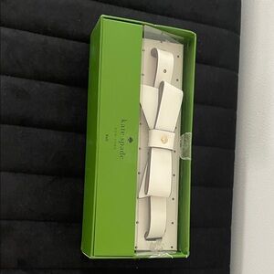 Kate Spade Ivory Bow Belt